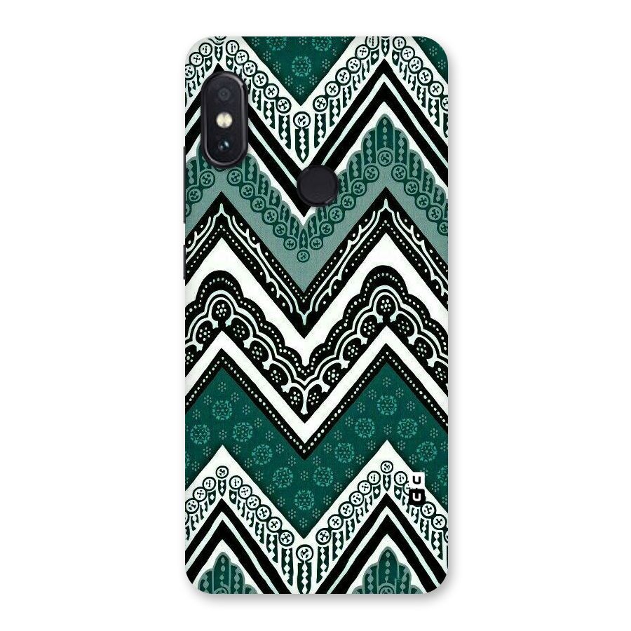 Green Chevron Back Case for Redmi Note 5 Pro