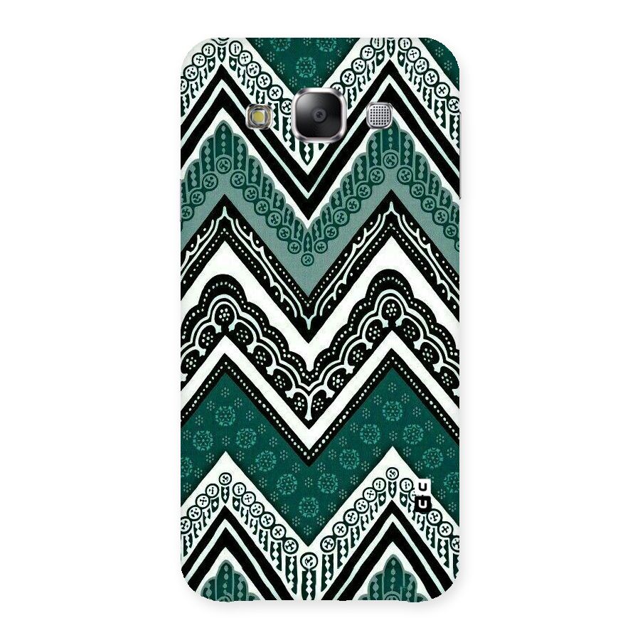 Green Chevron Back Case for Samsung Galaxy E5