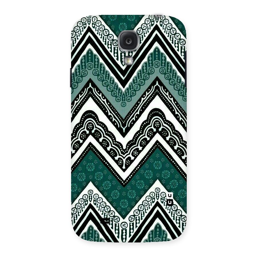 Green Chevron Back Case for Samsung Galaxy S4