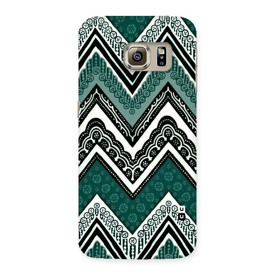 Green Chevron Back Case for Samsung Galaxy S6 Edge
