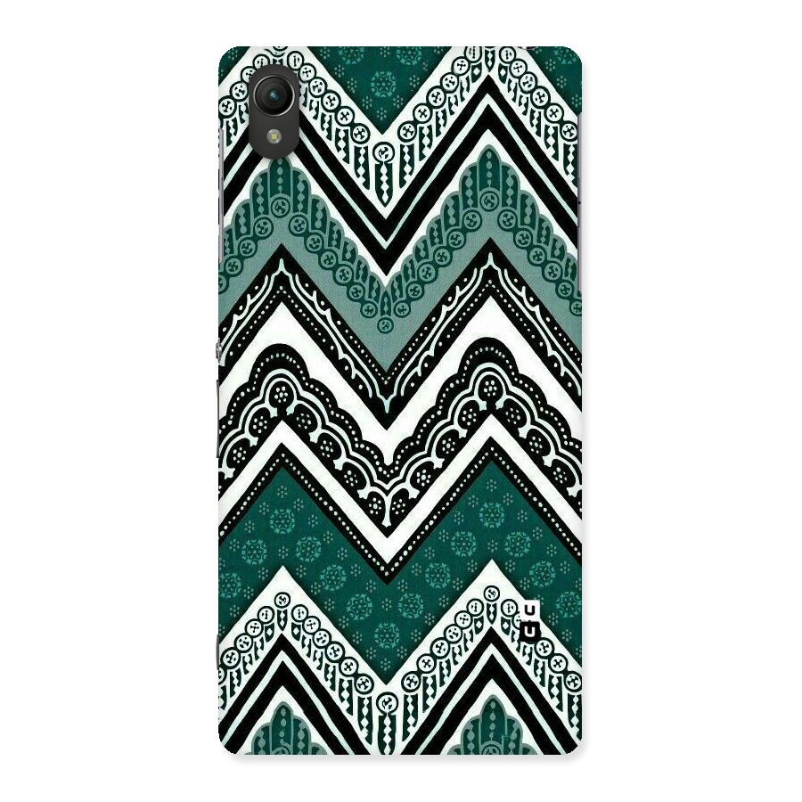 Green Chevron Back Case for Sony Xperia Z2