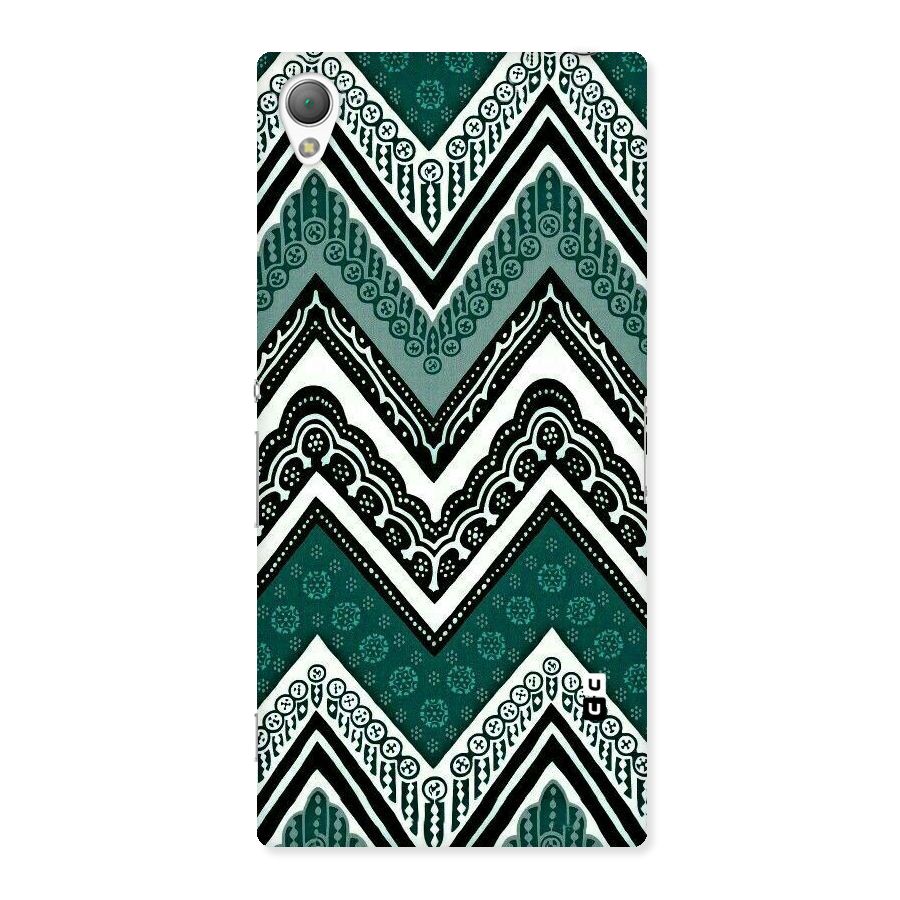 Green Chevron Back Case for Sony Xperia Z3