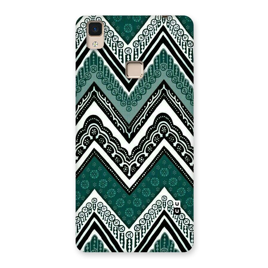 Green Chevron Back Case for V3 Max