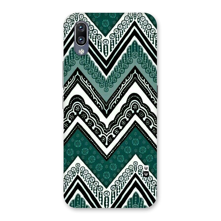 Green Chevron Back Case for Vivo NEX