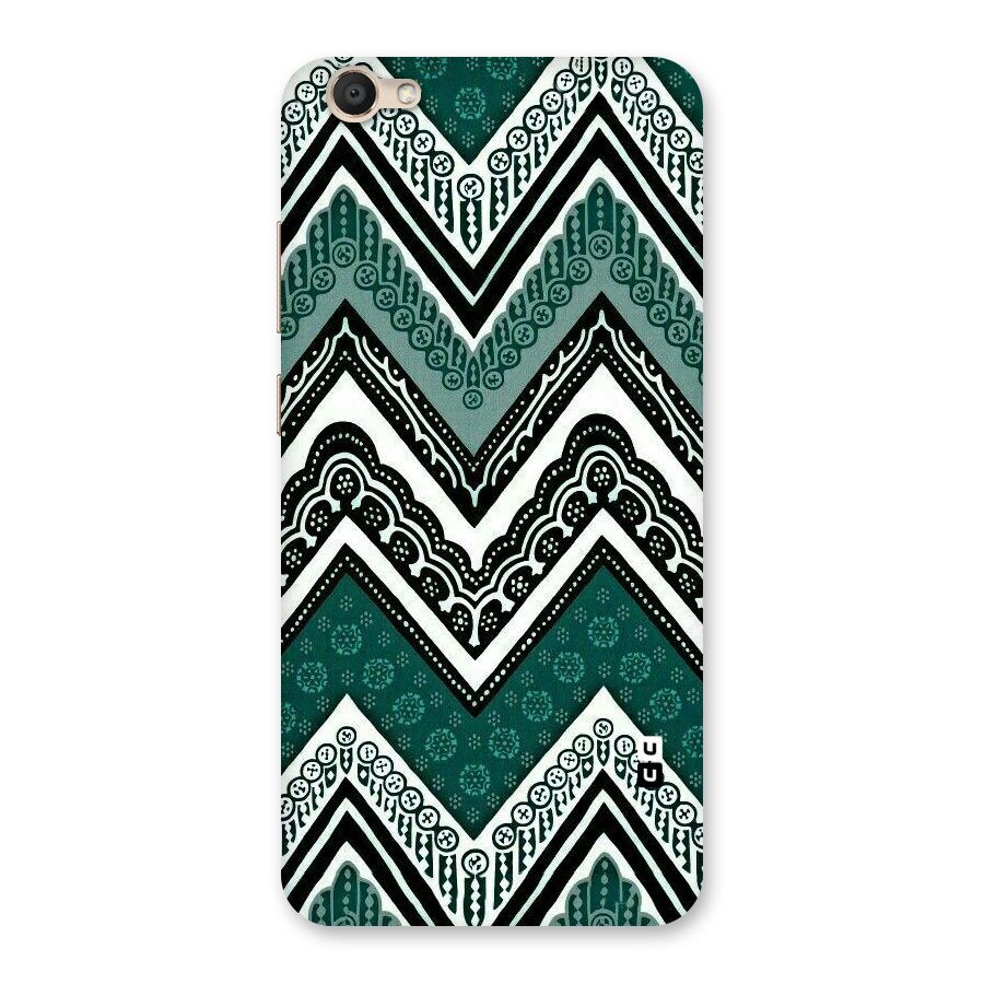 Green Chevron Back Case for Vivo V5