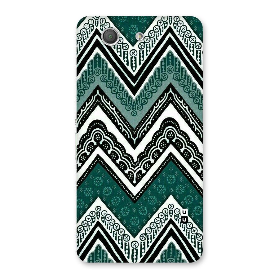Green Chevron Back Case for Xperia Z3 Compact