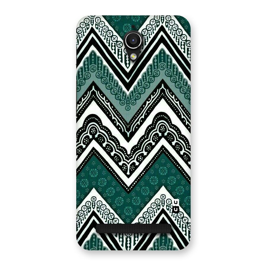 Green Chevron Back Case for Zenfone Go