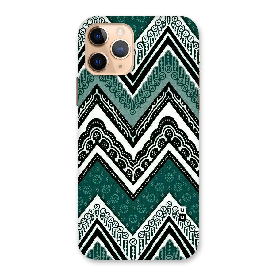 Green Chevron Back Case for iPhone 11 Pro