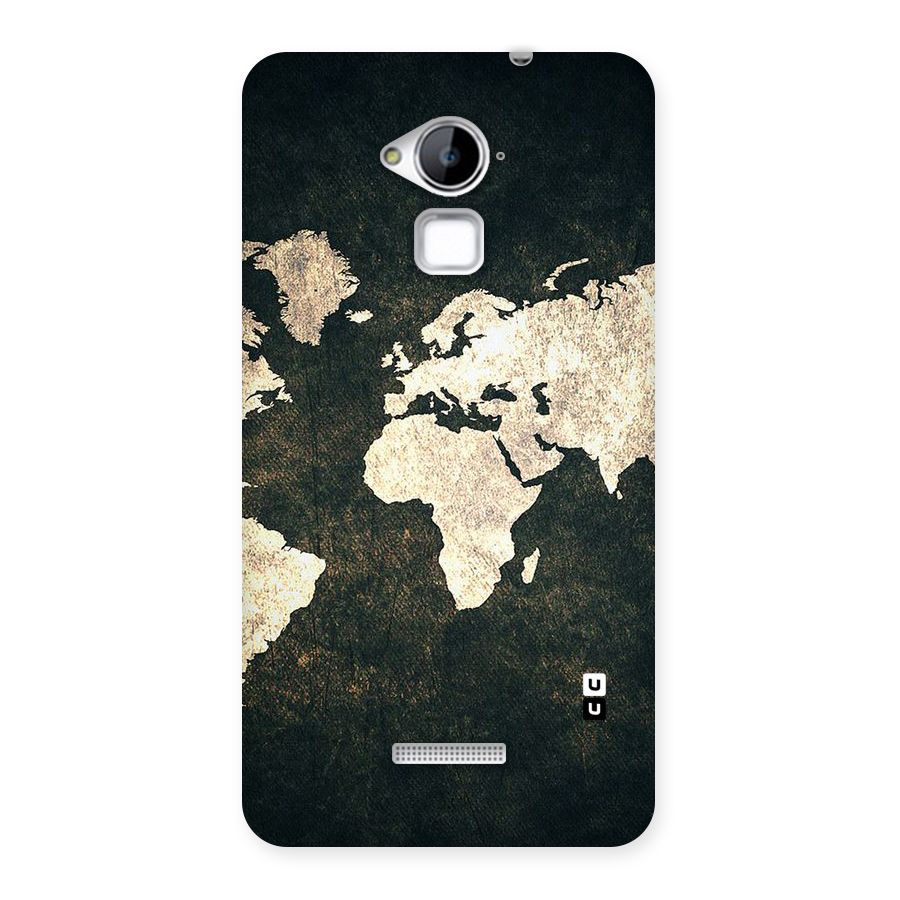 Green Gold Map Design Back Case for Coolpad Note 3