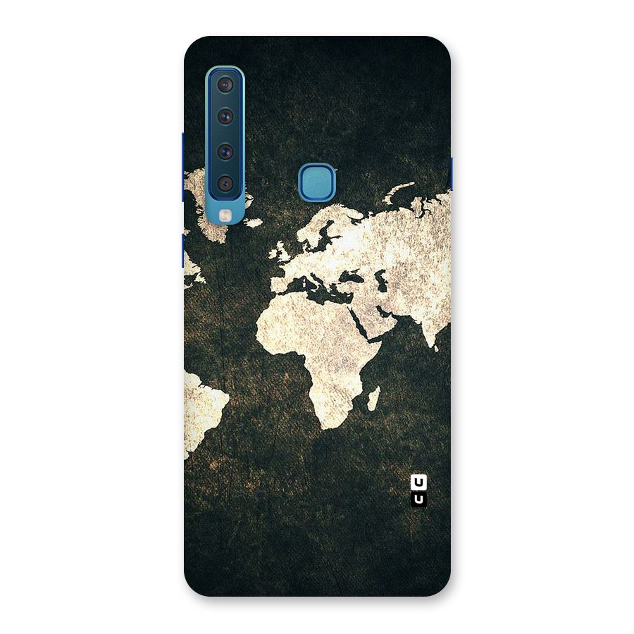 Green Gold Map Design Back Case for Galaxy A9 (2018)