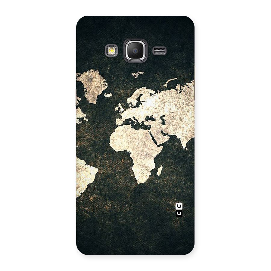 Green Gold Map Design Back Case for Galaxy Grand Prime