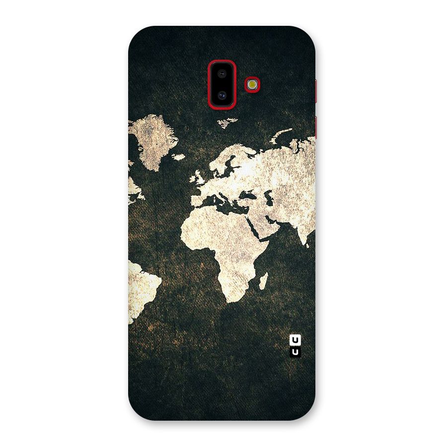 Green Gold Map Design Back Case for Galaxy J6 Plus