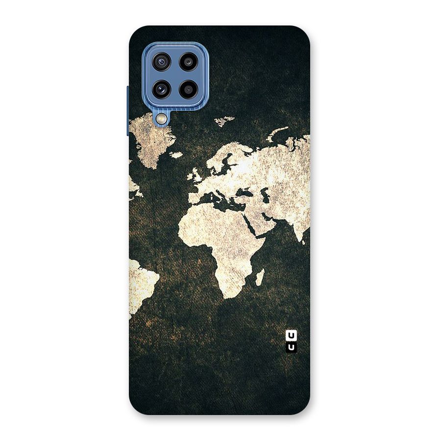 Green Gold Map Design Back Case for Galaxy M32