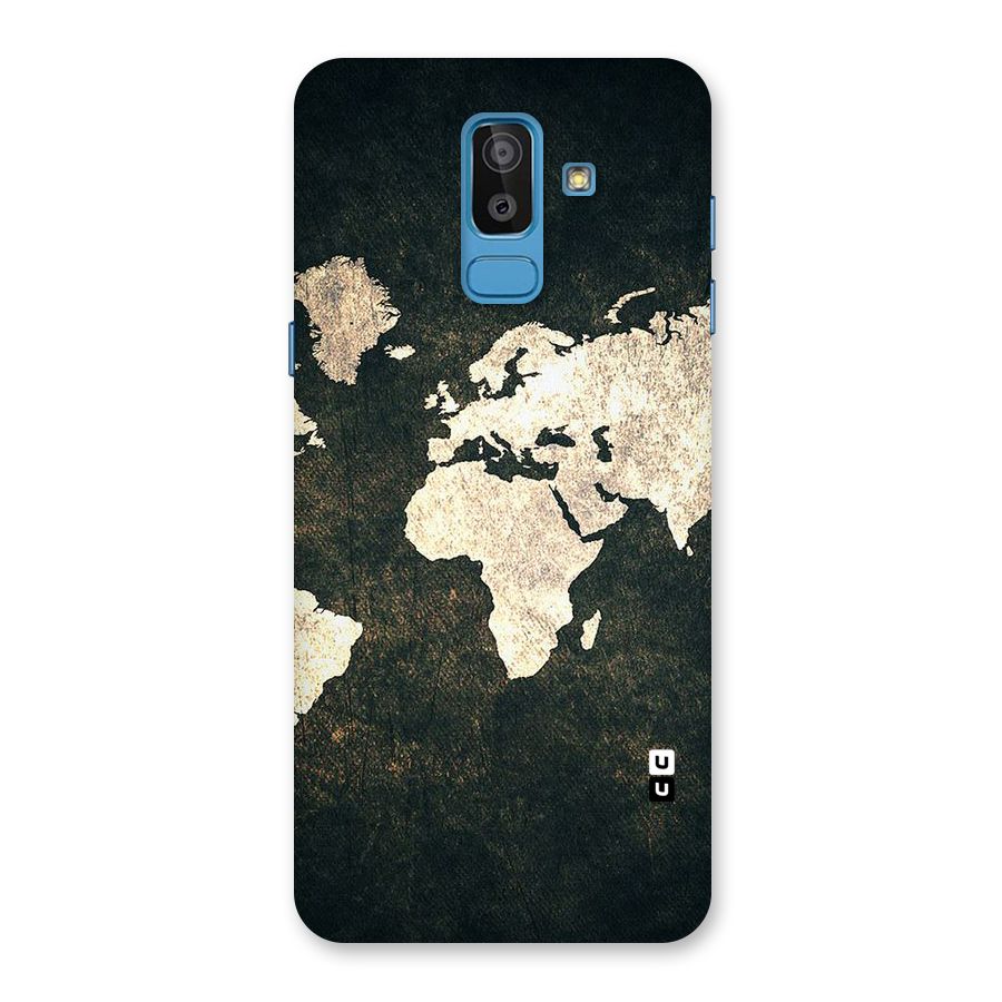 Green Gold Map Design Back Case for Galaxy On8 (2018)
