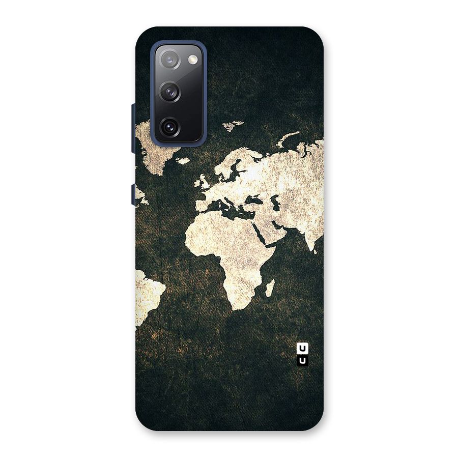 Green Gold Map Design Back Case for Galaxy S20 FE