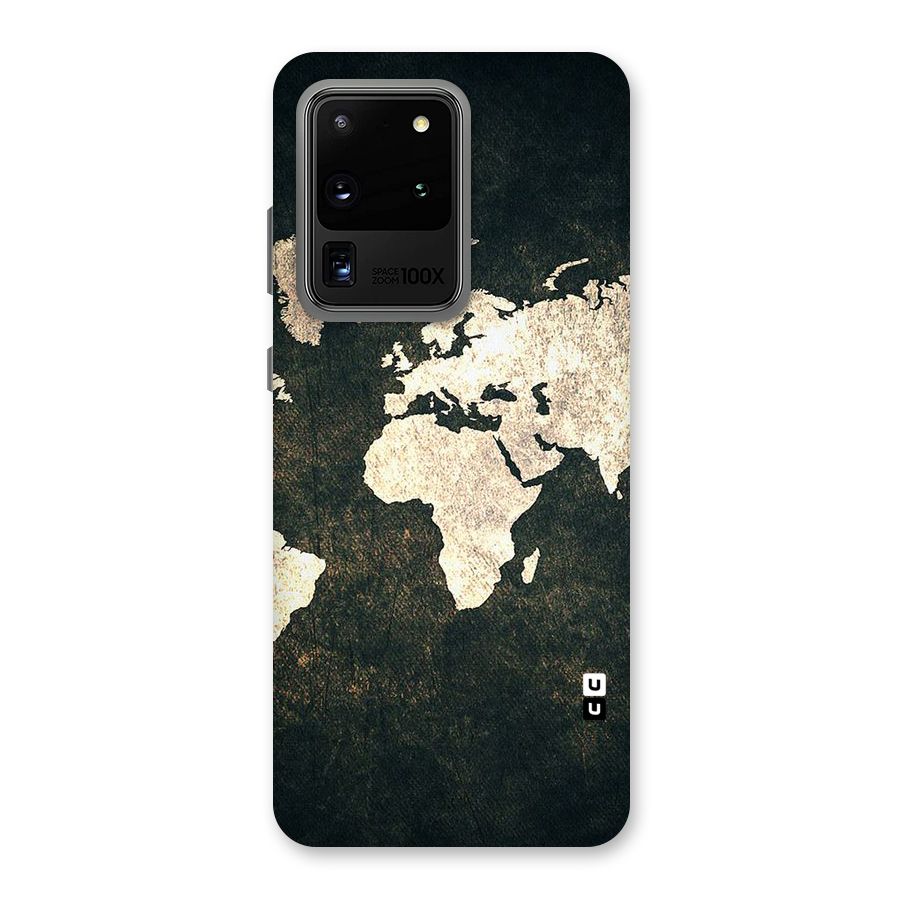 Green Gold Map Design Back Case for Galaxy S20 Ultra