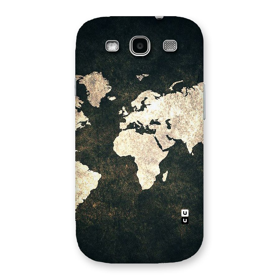Green Gold Map Design Back Case for Galaxy S3