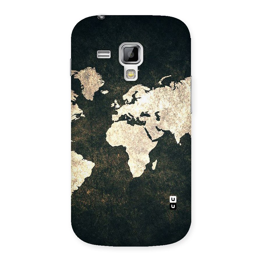 Green Gold Map Design Back Case for Galaxy S Duos