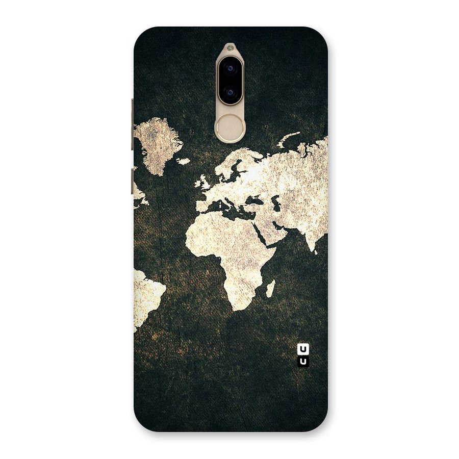 Green Gold Map Design Back Case for Honor 9i