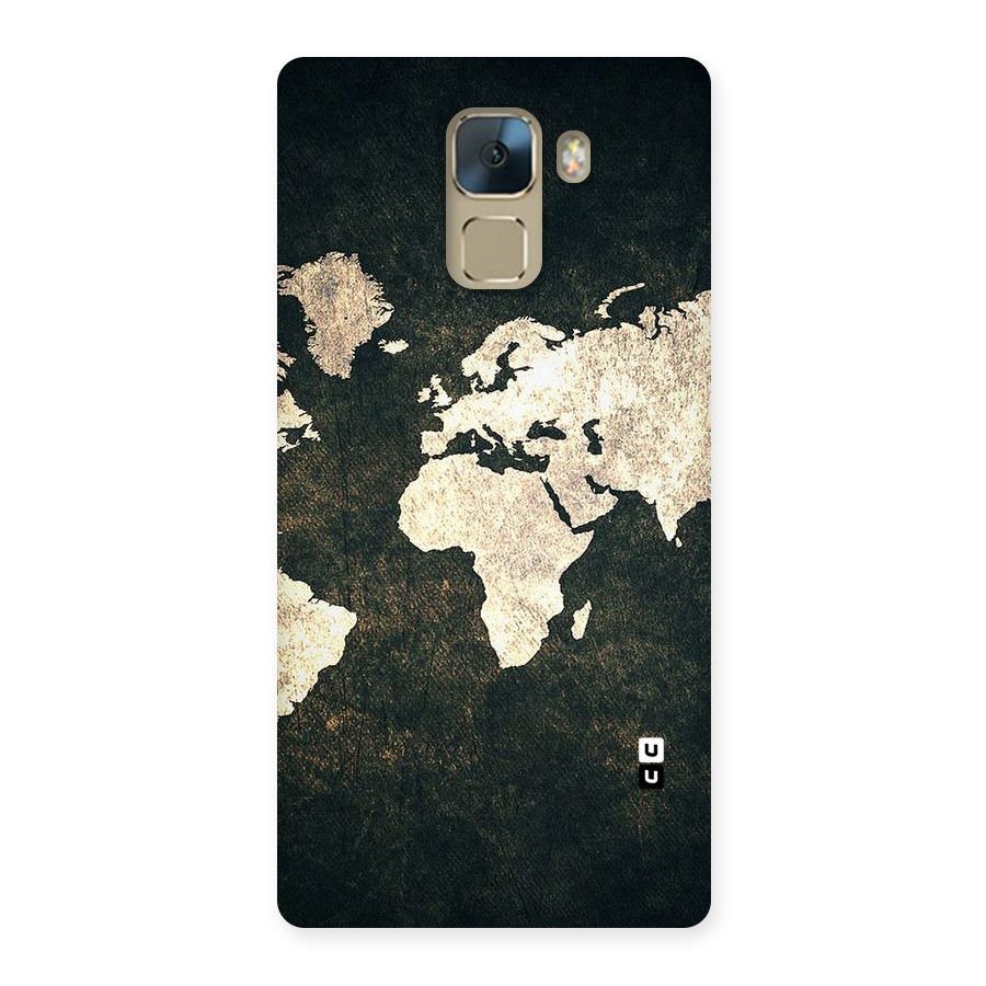 Green Gold Map Design Back Case for Huawei Honor 7