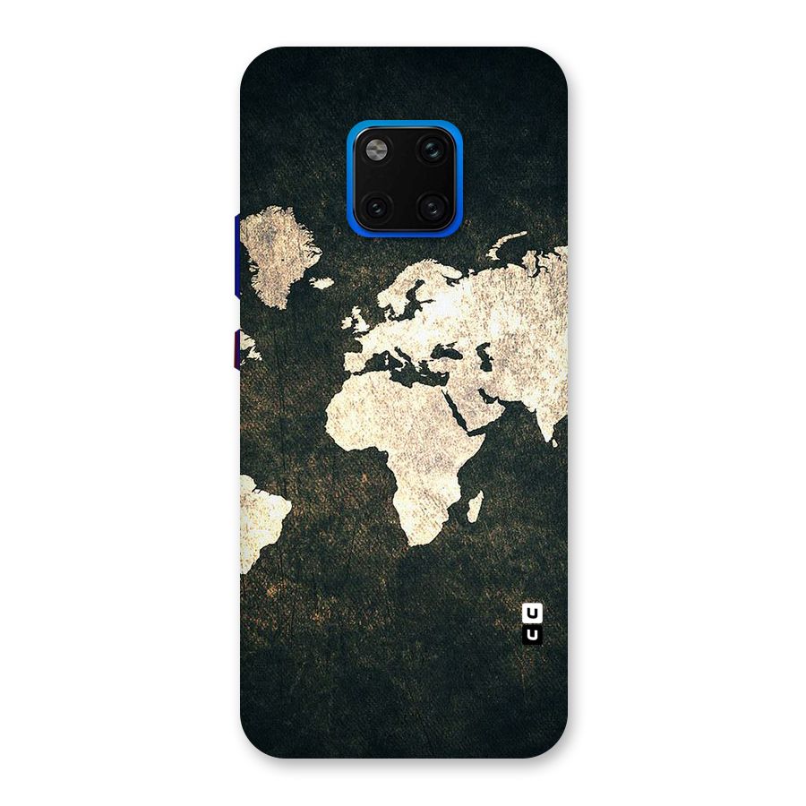 Green Gold Map Design Back Case for Huawei Mate 20 Pro
