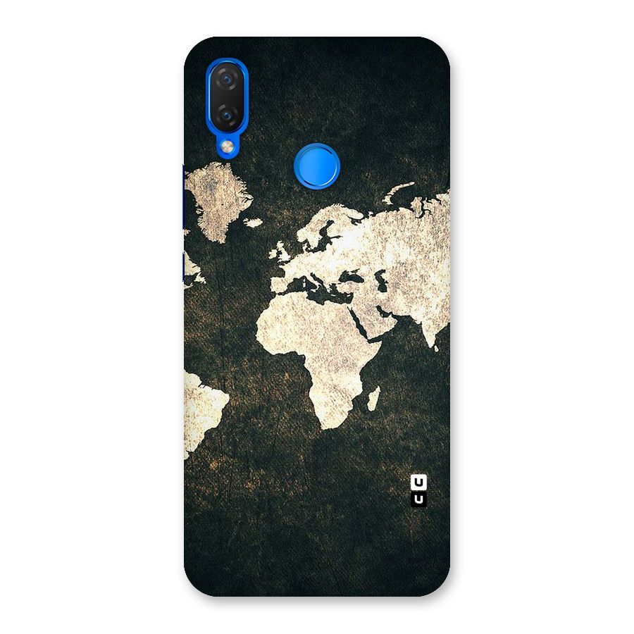 Green Gold Map Design Back Case for Huawei P Smart+