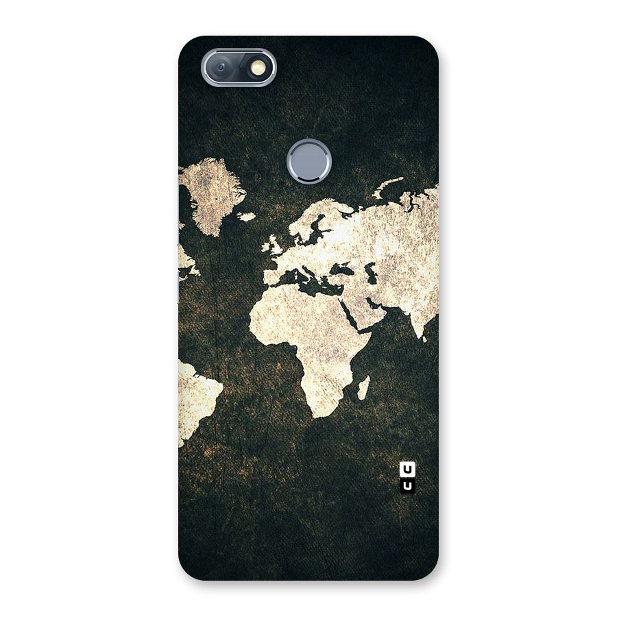 Green Gold Map Design Back Case for Infinix Note 5