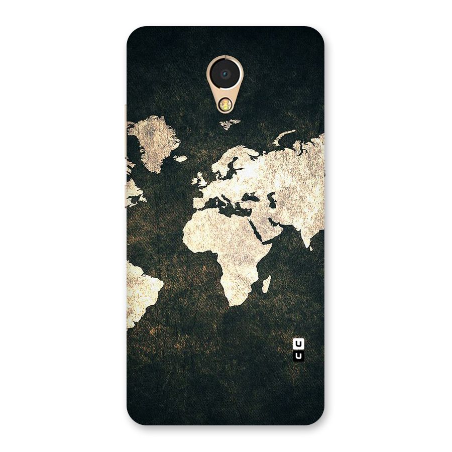 Green Gold Map Design Back Case for Lenovo P2