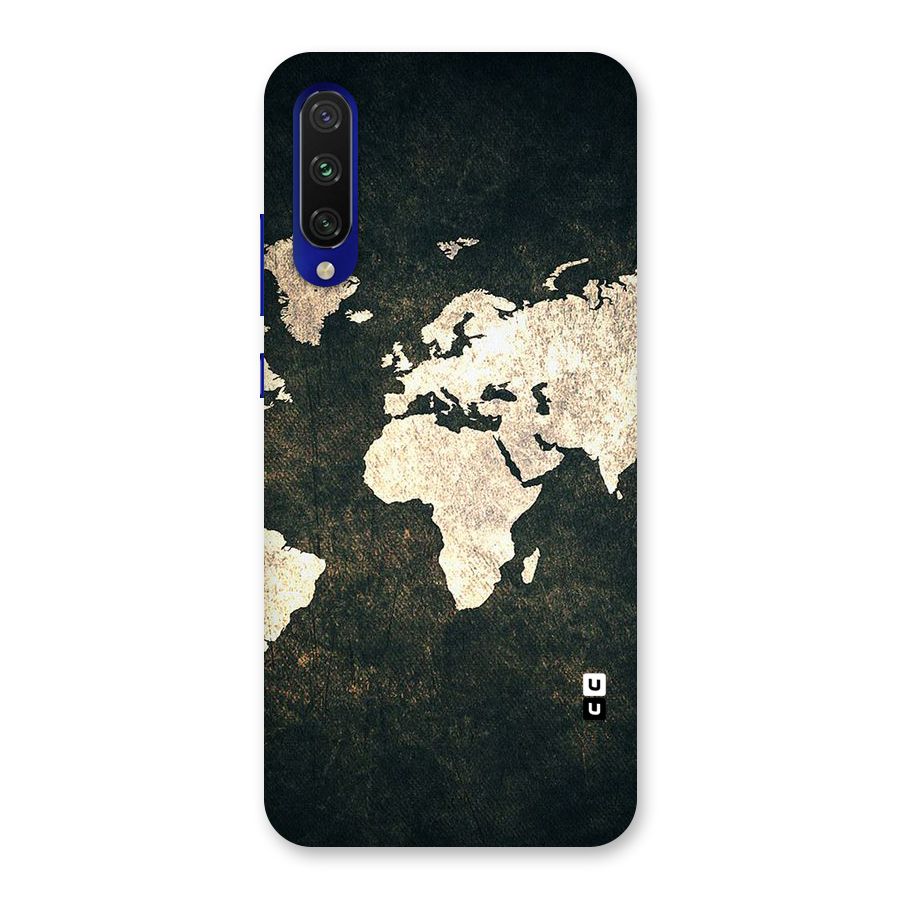 Green Gold Map Design Back Case for Mi A3