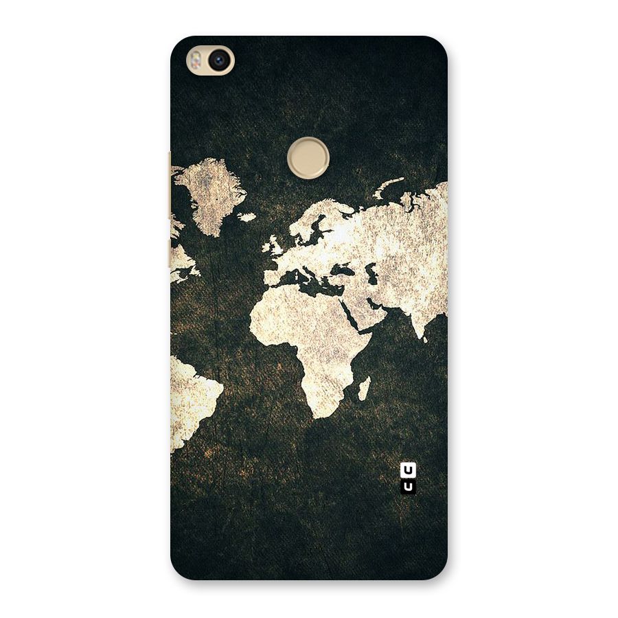 Green Gold Map Design Back Case for Mi Max 2