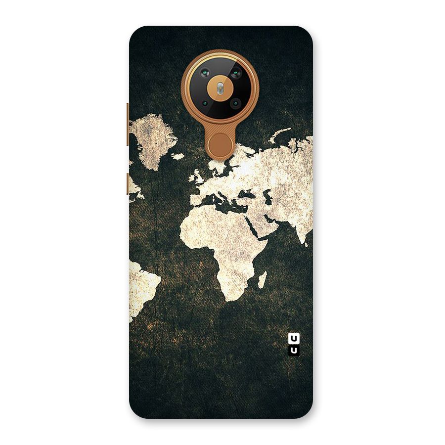 Green Gold Map Design Back Case for Nokia 5.3