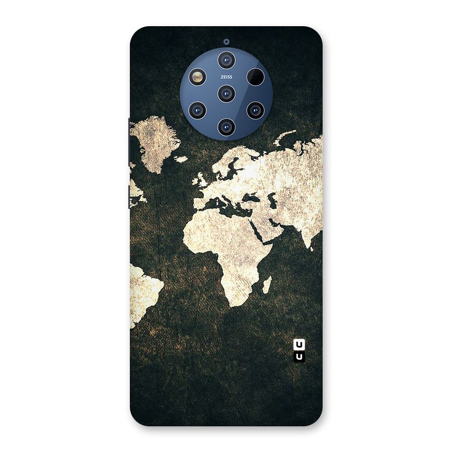 Green Gold Map Design Back Case for Nokia 9 PureView