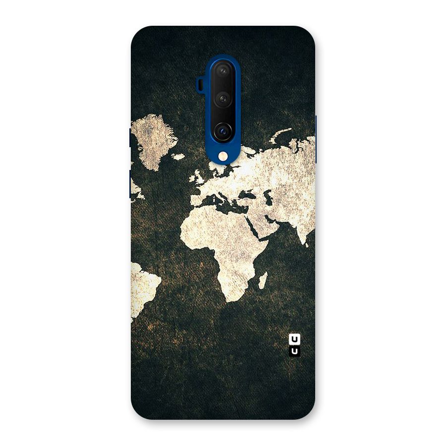 Green Gold Map Design Back Case for OnePlus 7T Pro