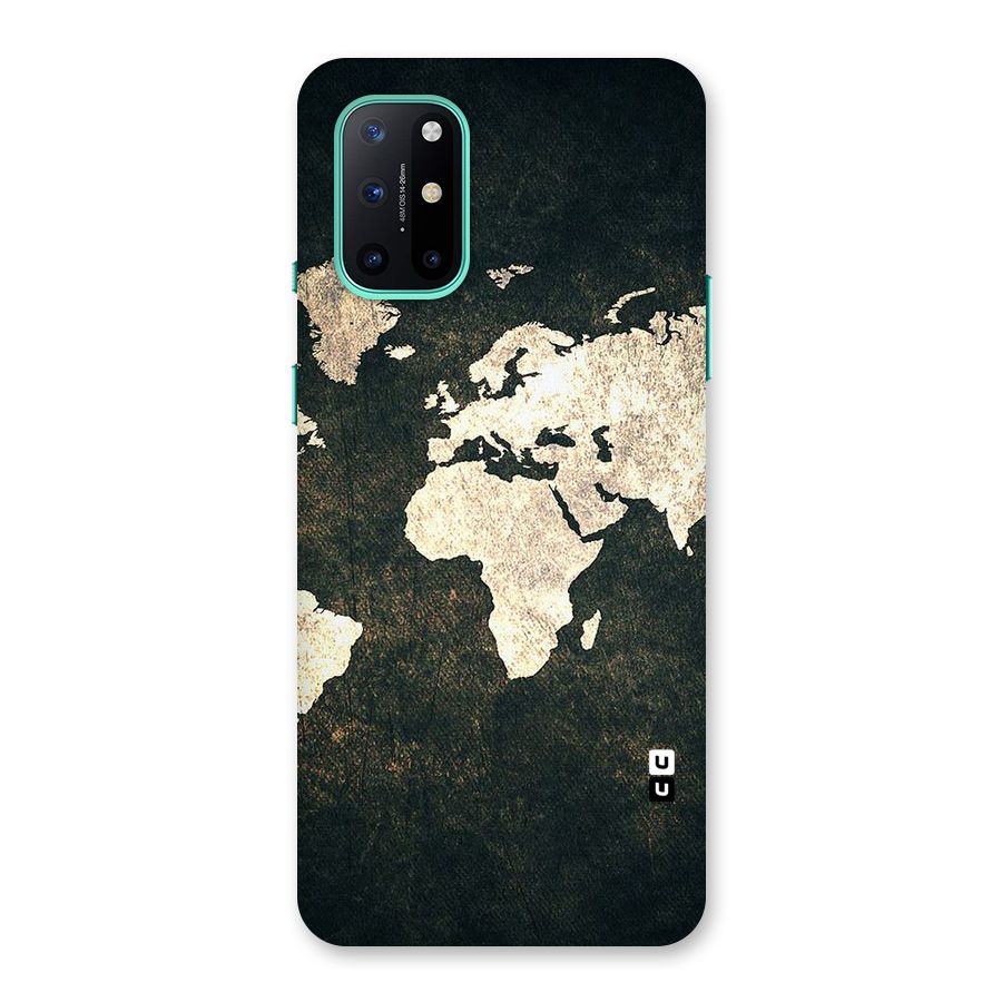 Green Gold Map Design Back Case for OnePlus 8T