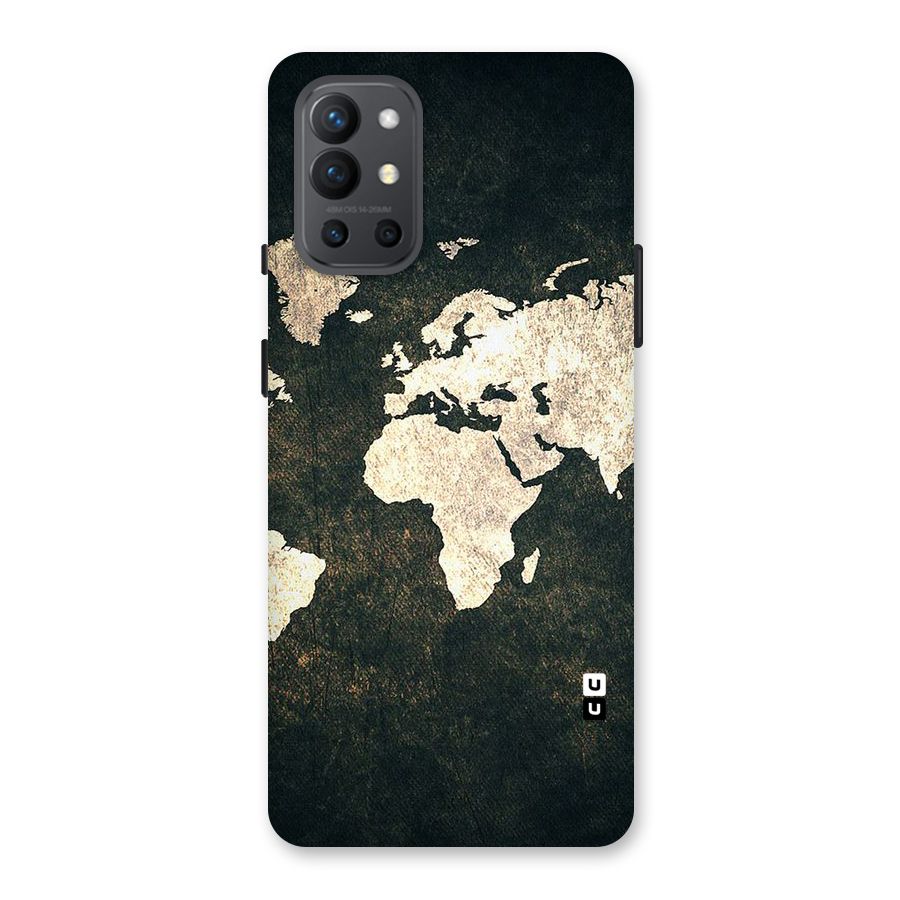 Green Gold Map Design Back Case for OnePlus 9R