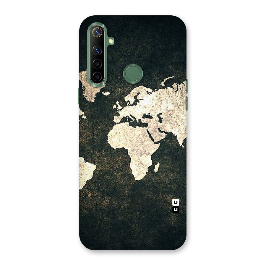 Green Gold Map Design Back Case for Realme Narzo 10