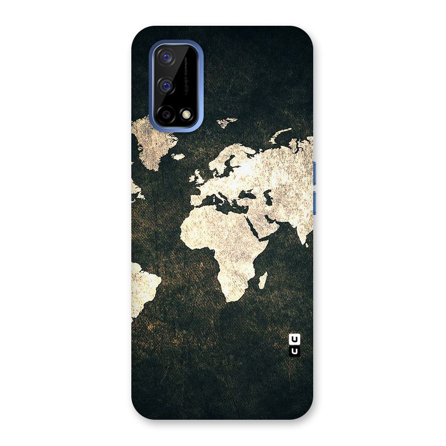 Green Gold Map Design Back Case for Realme Narzo 30 Pro