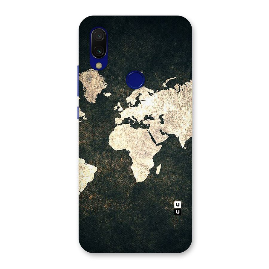 Green Gold Map Design Back Case for Redmi 7