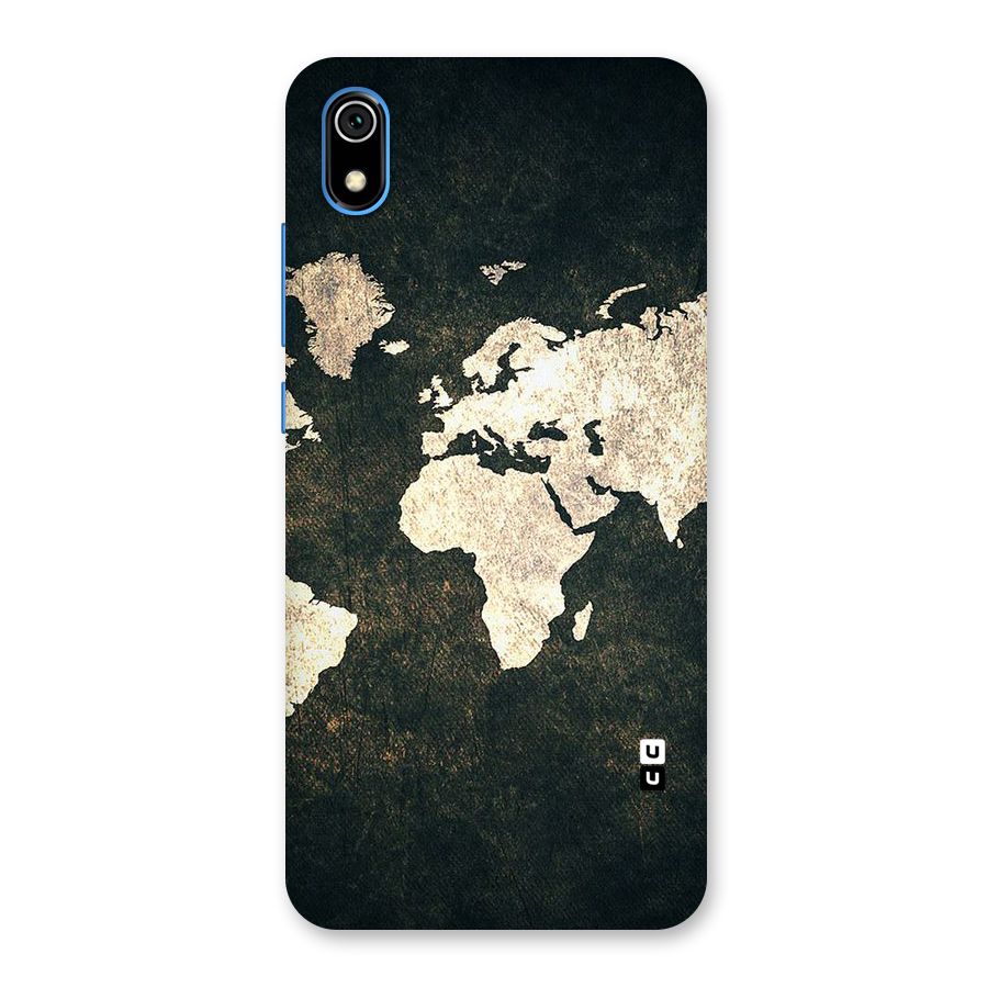 Green Gold Map Design Back Case for Redmi 7A