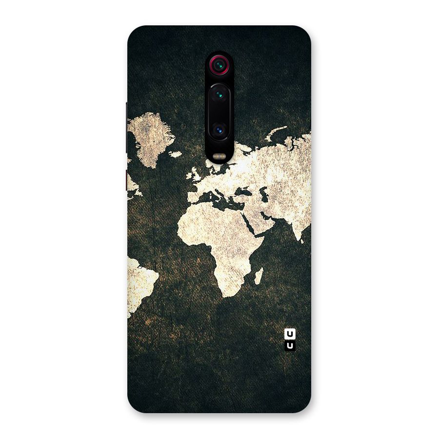 Green Gold Map Design Back Case for Redmi K20 Pro
