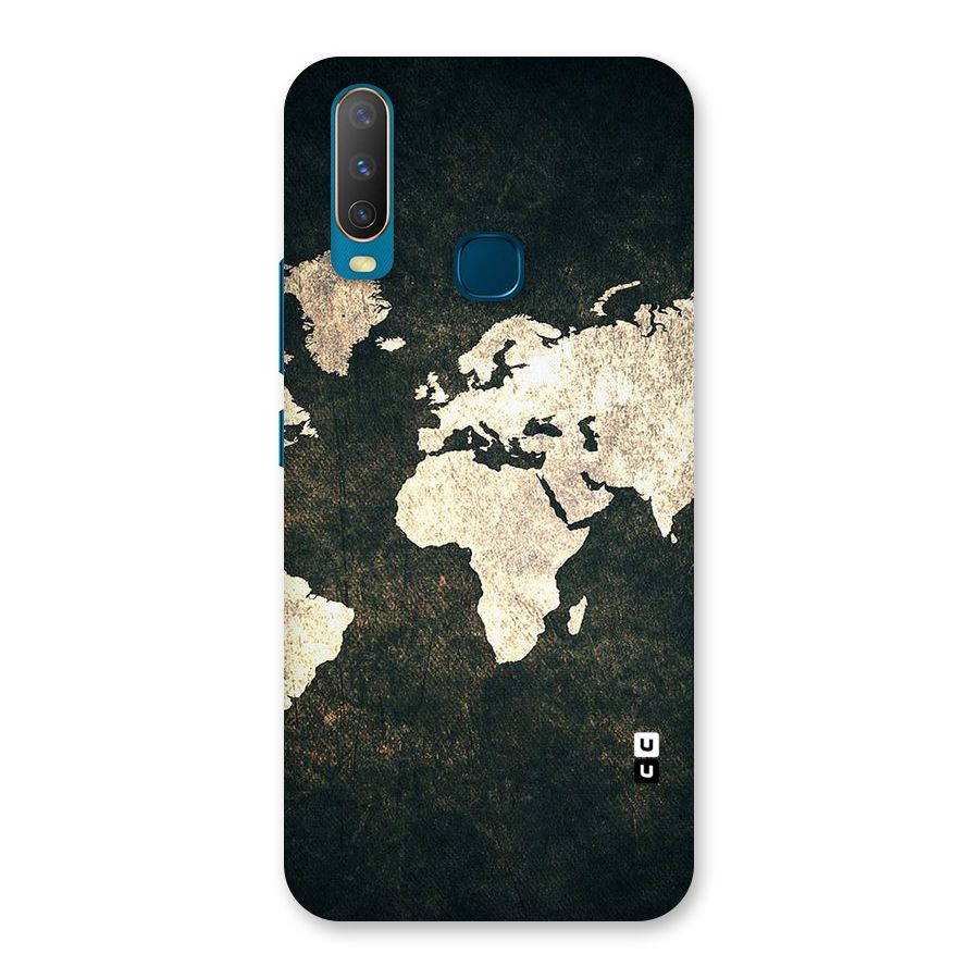 Green Gold Map Design Back Case for Vivo Y17
