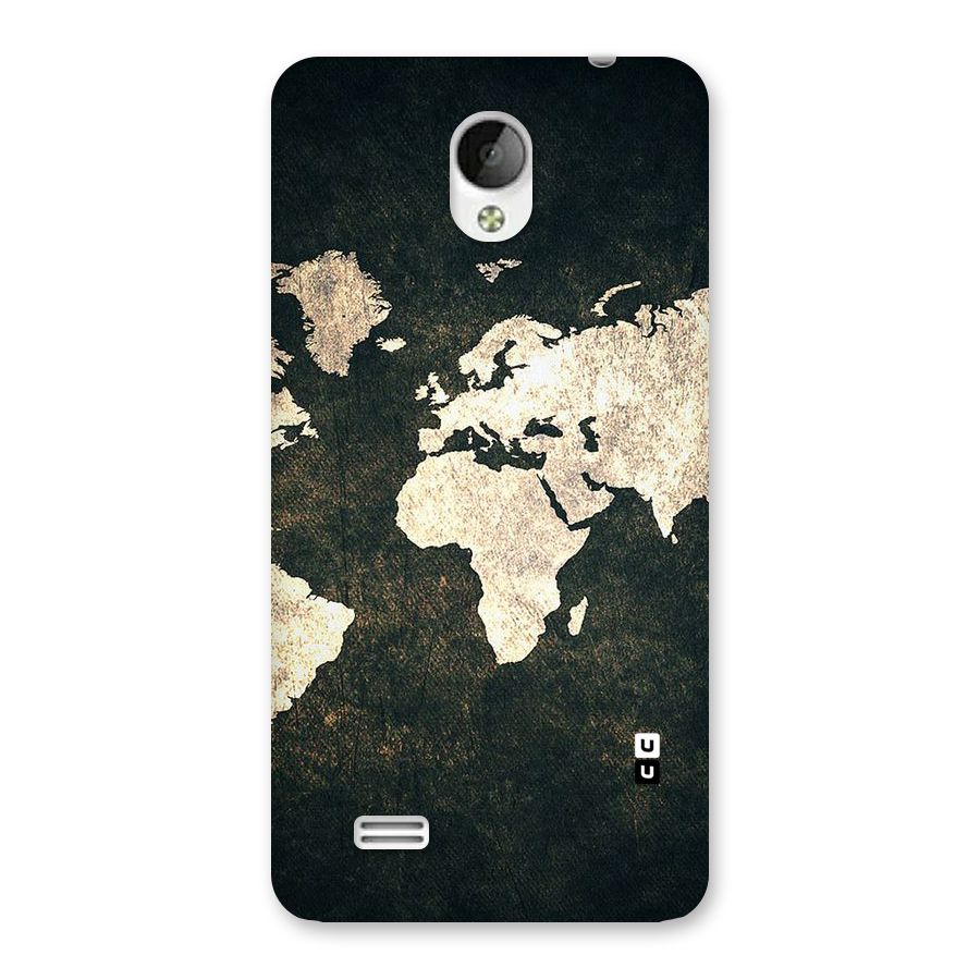 Green Gold Map Design Back Case for Vivo Y21