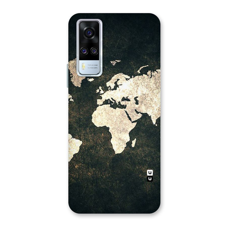 Green Gold Map Design Back Case for Vivo Y31