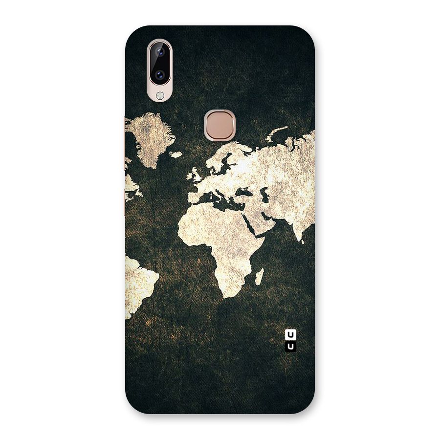 Green Gold Map Design Back Case for Vivo Y83 Pro