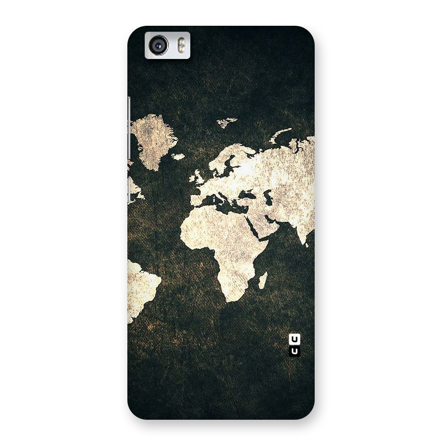 Green Gold Map Design Back Case for Xiaomi Redmi Mi5