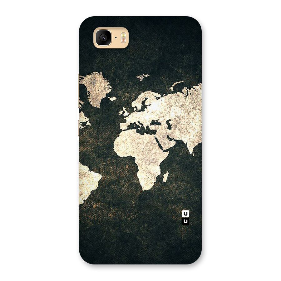 Green Gold Map Design Back Case for Zenfone 3s Max