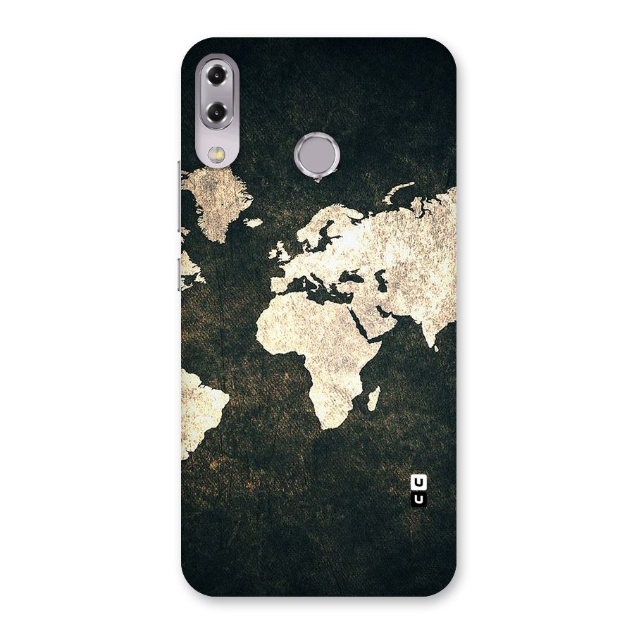 Green Gold Map Design Back Case for Zenfone 5Z
