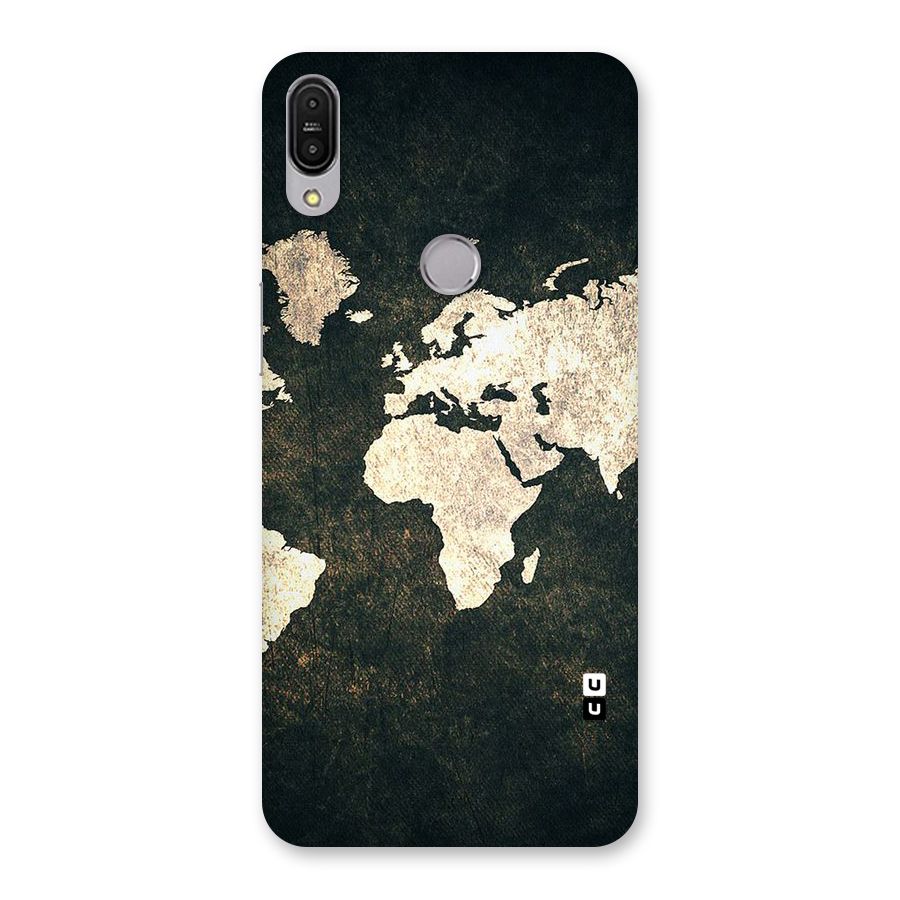 Green Gold Map Design Back Case for Zenfone Max Pro M1