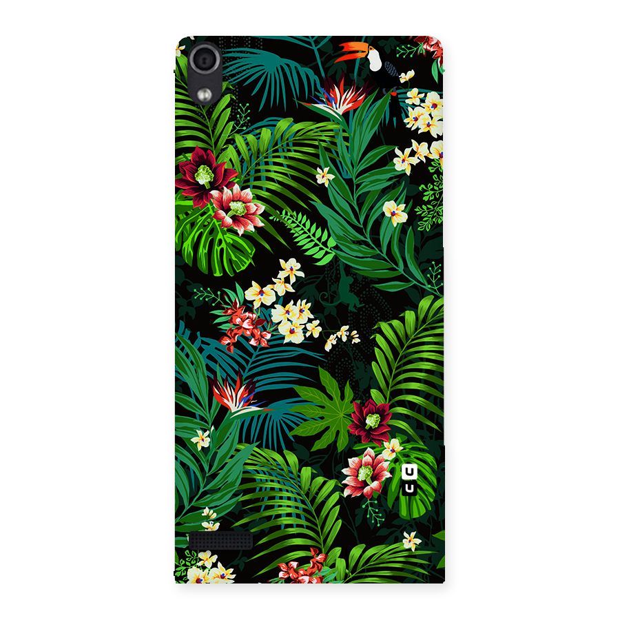 Green Leaf Design Back Case for Ascend P6