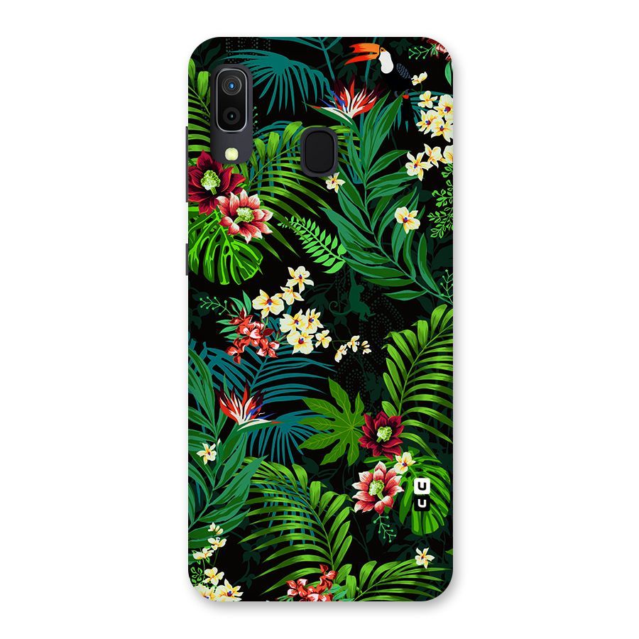 Green Leaf Design Back Case for Galaxy A30